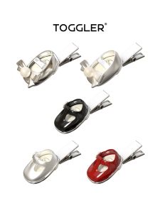 TOGGLER | Pearl Bow Enamel Shell Hair Clip