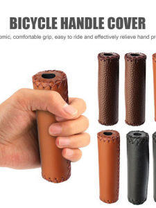 Vỏ Bọc Tay Lái Xe Đạp Thể Thao Ngoài Trời Thể Thao Leo Núi PU Bọt Biển Da Thủ Công Khâu Vải Bọc Tay Lái Xe Đạp