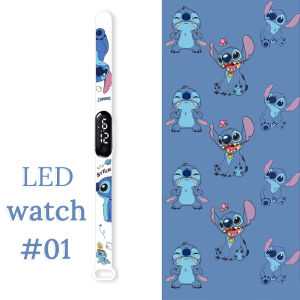Disney | Fashion Stitch Children Watches Girls Waterproof Sport Wristband Women Bracelet Kids LED Watch Touch Digital Clock