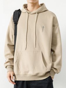 ROMON | Loose Mens Hoodie Sweatshirt Casual Sporty Spring Autumn New Style Romon Trendy Brand Couple Outerwear Youth Fashion Streetwear