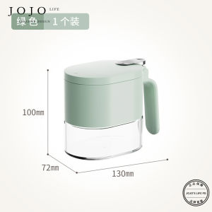 Modern Simple North European Style Sealed Spice Jar Kitchen Storage Box Non-Electric Solid Seasoning Glass Bottle with Spoon