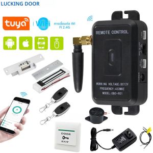Wifi Tuya สมาร์ทชุดรีโมทคอนโทรลสําหรับทั้งระบบควบคุมการเข้าถึงพร้อมแหล่งจ่ายไฟ ล็อคอิเล็กทรอนิกส์ กุญแจรีโมท ที่เปิดประตู