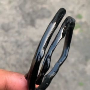 Gelang Akar Bahar Hitam Polos Size Minimalis