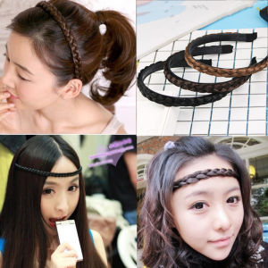 แฟชั่นเกาหลีวิกผมบิด Braids คาดศีรษะด้วยฟันลื่น H Eadbands และความงามผมห่วงสาวผมวง H Eadwear
