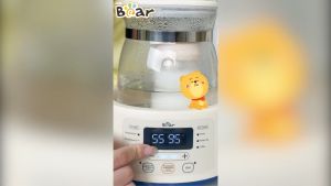 Máy Hâm Sữa Đun Nước Bear D12D1 Đa Năng Thông Minh Khử Clo Pha Sữa An Toàn Cho Bé Bản Tiếng Việt Dễ Dàng Sử Dụng