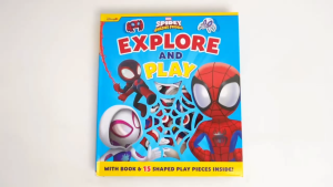 Marvel Spidey & Amazing Friends Explore & Play Book Set With 15 Pieces For Kids