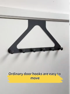 Triangle Door Hook – Punch-Free Over Door Hanger for Clothes Bags & Towels |Heavy Duty Bathroom & Entryway Storage Rack