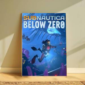 Anime Subnautica Poster HD Home Decor Sticky Wall Waterproof Home Living Room Bar Aesthetic Decor