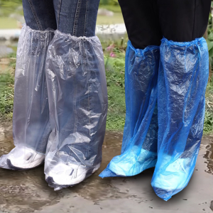 Combo 5 Đôi Bọc Giày Đi Mưa Trong Suốt Bằng Nhựa Dày Chống Nước Tiện Lợi