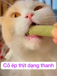 Cỏ mèo ép thịt gà cho Mèo Kamt Cat grass with chicken Hộp 75g Hỗ trợ tiêu búi lông Bổ sung dinh dưỡng Giảm stress