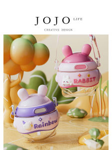 Large Capacity Straw Cup for Children Student Big Belly Water Bottle JOJOS L PD Wula Plastic Tea Pot Utensils from China