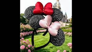 Potdemiel | Phim Hoạt Hình Nữ Mickey Mouse Bow Hairband Minnie Mouse Ear Headband Cho Bữa Tiệc Sinh Nhật Công Viên Chủ Đề Cô Gái Ngọt Ngào Phụ Kiện Tóc