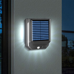 LED Solar Wall Lamp with Smart Motion Sensor 120° Adjustable & Foldable Head 3 Lighting Modes for Outdoor Garden Pathway
