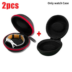 1-2PCS Portable Watch Travel Case EVA Watch Storage Box Waterproof Watch Holder Zippered twatch Container Single Watch Organizer