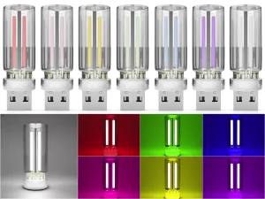 Đèn Ngủ USB Đèn Tạo Không Khí Ô Tô Đèn LED Cảm Ứng Điều Chỉnh Độ Sáng Đèn Sợi Đốt Đèn Chiếu Sáng Khẩn Cấp Cắm Là Chạy Đèn Tạo Không Khí
