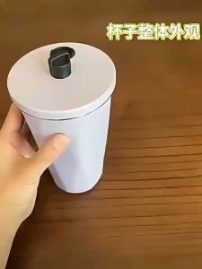 New 600ml Vacuum Insulated Stainless Steel Thermal Coffee Cup Tumbler With Straw Portable Sport Water Bottle 600ml Drinkware Leak-Proof