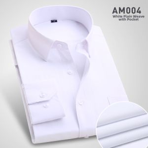 Boman | Spring White Business Casual Mens Long Sleeve Shirt Slim Formal