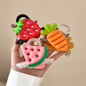 Sweet Summer Limited Edition Cute High-End Hairpin 2024 New Womens Occipital Hairpin Hair Clip Shark Clip Hair Accessory