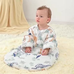 Insular | INSULAR Bé Dày Túi Ngủ Hoạt Hình Cotton Bộ Đồ Ngủ Ấm Ngủ Bao Tập Đi Chống Đá Onesuit Cho Trẻ Sơ Sinh Thu Đông