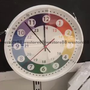 Jam dinding Warna Warni bahan plastik Diameter 28cm WEO IK0335
