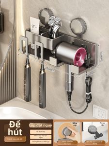 Giá Đựng Treo Tường Có Chân Hút Không Cần Khoan