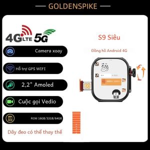 Đồng Hồ Thông Minh Android 4G Màn Hình AMOLED 2.2 Inch 448*528 Đo Nhịp Tim 8+128GB Hỗ Trợ GPS WIFI SIM Dành Cho Nam Nữ