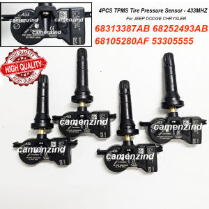 4X TPMS Sensor 68313387AB 68252493AB 68105280AF 53305555 433Mhz For Alfa Romeo Stelvio Tonale For Chrysler Pacifica Voyager
