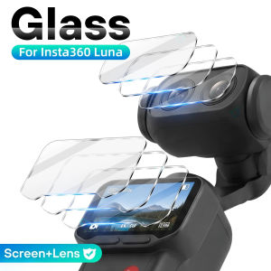 9H Tempered Glass Screen & Lens Protector for Insta360 Luna Ultra Pro Anti-Scratch HD Clear Gimbal Camera Protective Accessories