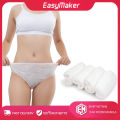 6 Pack Disposable Panties Unisex Non-Woven Disposable Underwear Portable One-Time-Use Undergarments Lightweight White Handy Paper Panties for Travel SPA Hotel Sauna Hospital. 