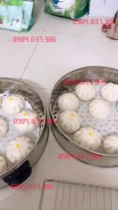 Nồi hấp bánh bao bằng điện 3 tầng 47cm
