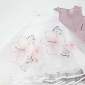 ชุดเดรสเด็กผู้หญิง เสื้อผ้าเด็กผญ 23722 ชุดสาวน้อยย้อนยุคชุดตาข่าย ชุดเดีย ชุดไทยเด็ก