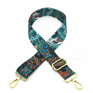 Pure Black Wide Shoulder Strap Crossbody Bag Belt Phoenix Tail Pattern Womens Handbag Accessory Versatile Fashionable