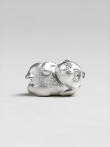 Cute Panda Shaped Tea Pet 999 Pure Silver