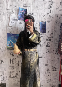 Mens Tang Dynasty round Neck Robe Hanfu Spring Collection Fashion Show Traditional Chinese Costume Ancient Fairy Ming Dynasty Daoist Robe