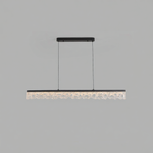 DGY | Vintage American Simple Walnut Colored Dining Room Linear Pendant Light 255U