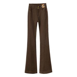 MEITESIJIAONU | Bell Bottom High Waist Slimming Thermal Flare Jeans