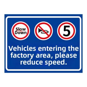 RUIKELAIXIANG | Slow Down Enter Area Traffic Sign