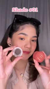 PINKFLASH Duo Effect Eyebrow Kit PF-E22 | 2-in-1 Eyebrow Cream & Powder Gel pomade Eyeliner Waterproof smudge-proof high pigment lasting Multi-uses | BPOM