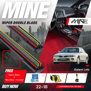 Wiper Frameless Double Blade MITSUBISHI GALANT 1 Pasang FREE BONUS