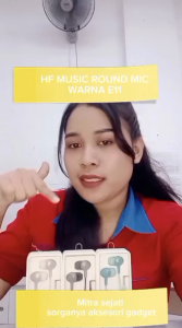 Mitra Sejati Handsfree E11 Music Round Mic Warna High Quality Earphone Headset