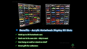 Hotwheels Display Case 25 Slot / Rak Gantung Koleksi Mini / Tomica Storage DS Brand M2
