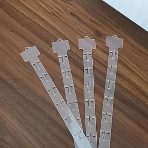 5/10Pcs Hanging Strips Clear Plastic Snack Strips with Multiple with Hook Convenience Store Clips