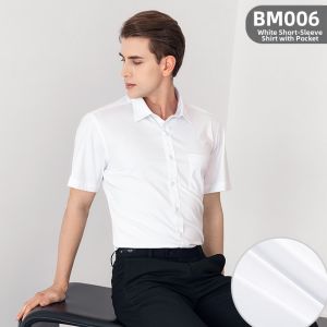 Boman | Summer Lightweight Non-iron Large Size Casual White Shirt