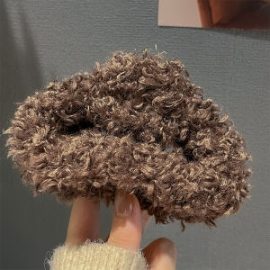 Kẹp Cá Mập Cỡ Lớn Dành Cho Nữ Thời Trang Sành Điệu Mùa Thu Mùa Đông Len Kẹp Càng Cua Thời Trang/ Phong Cách Phụ Kiện Tóc Dành Cho Nữ Polyester Chất Liệu Nhựa