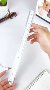 ESCO Penggaris Besi / Mistar Besi / Stainless Steel Ruler 30cm PB-30