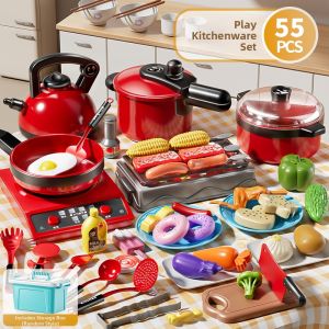 XIDIQI | Kids Kitchen Playset Toys Simulation Cooking Game 1-3 Years