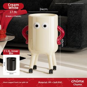 CHUMX | No-Need-to-Bend Waist Luxury Aesthetic Creative Home Tall Design Large Trash Can