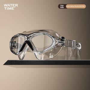 WATERTIME | Anti-Fog HD Wide Frame Prescription Swim Goggles for Men & Women