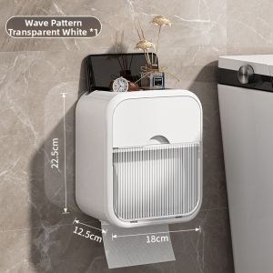 Waterproof Wall-Mounted No-Drill Tissue Box