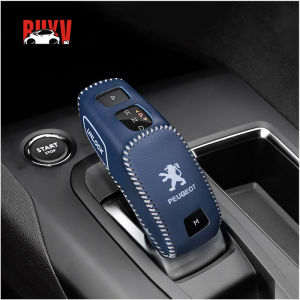 BuyV Peugeot Car Shift Lever Cover，PU Leather Car Gear Shift Knob Cover Decor for Peugeot 2008 4008 5008 508